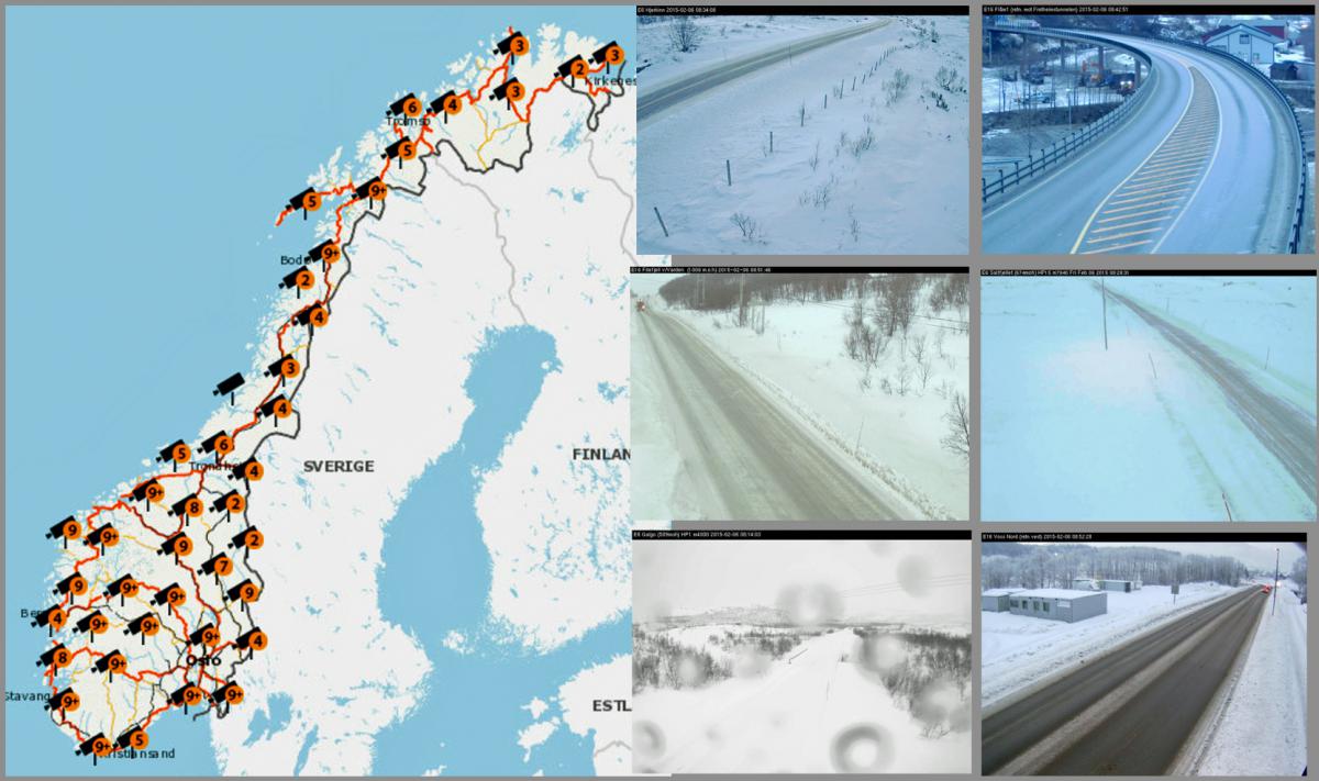 Følg kjøreforholdene på internett