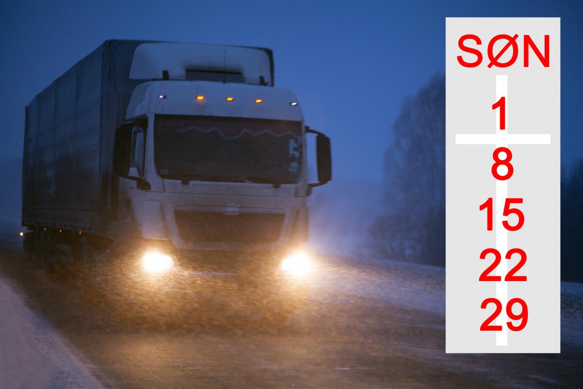 Vil forby vogntog søndag