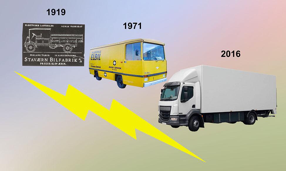 Elektriske lastebiler er slett ikke nytt i Norge