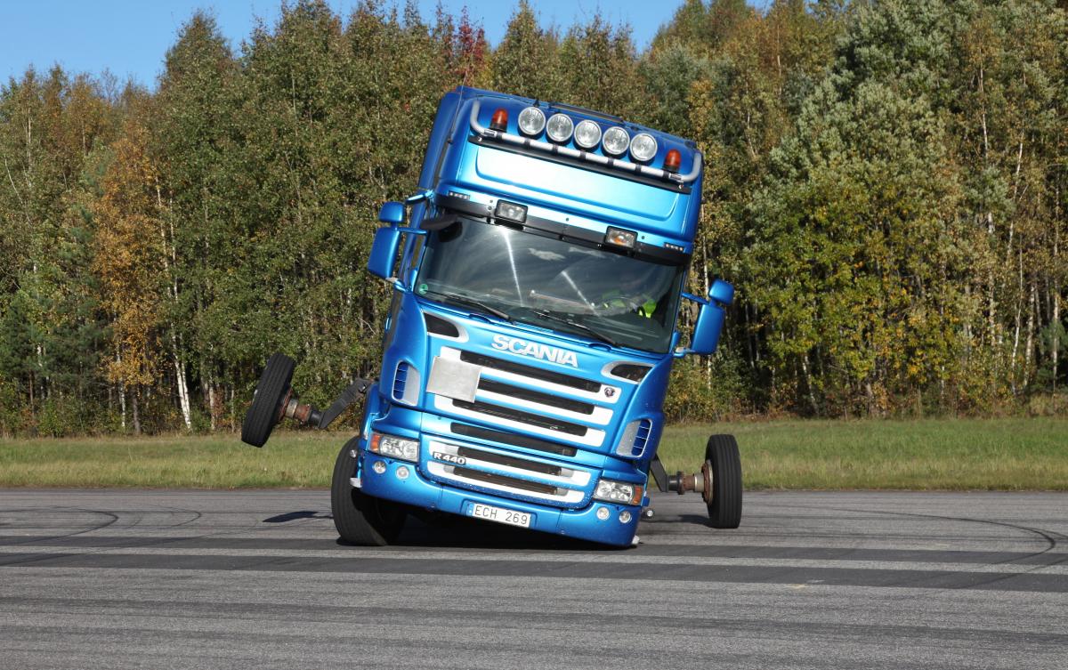 Slik føles det å velte med lastebil