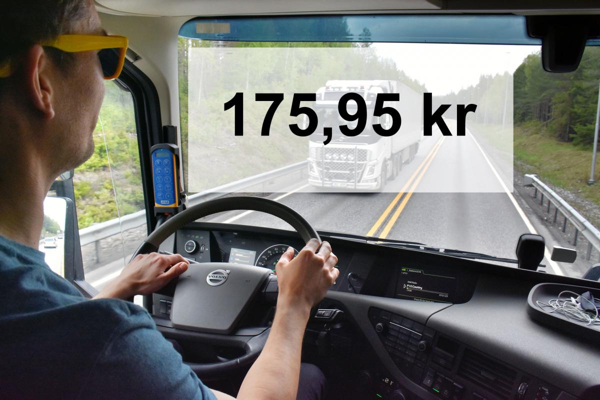 Ny minstelønn for sjåfører fra 1.juli