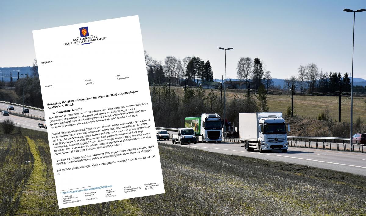 Øker løyvegarantien til 90.000 kr fra 2020