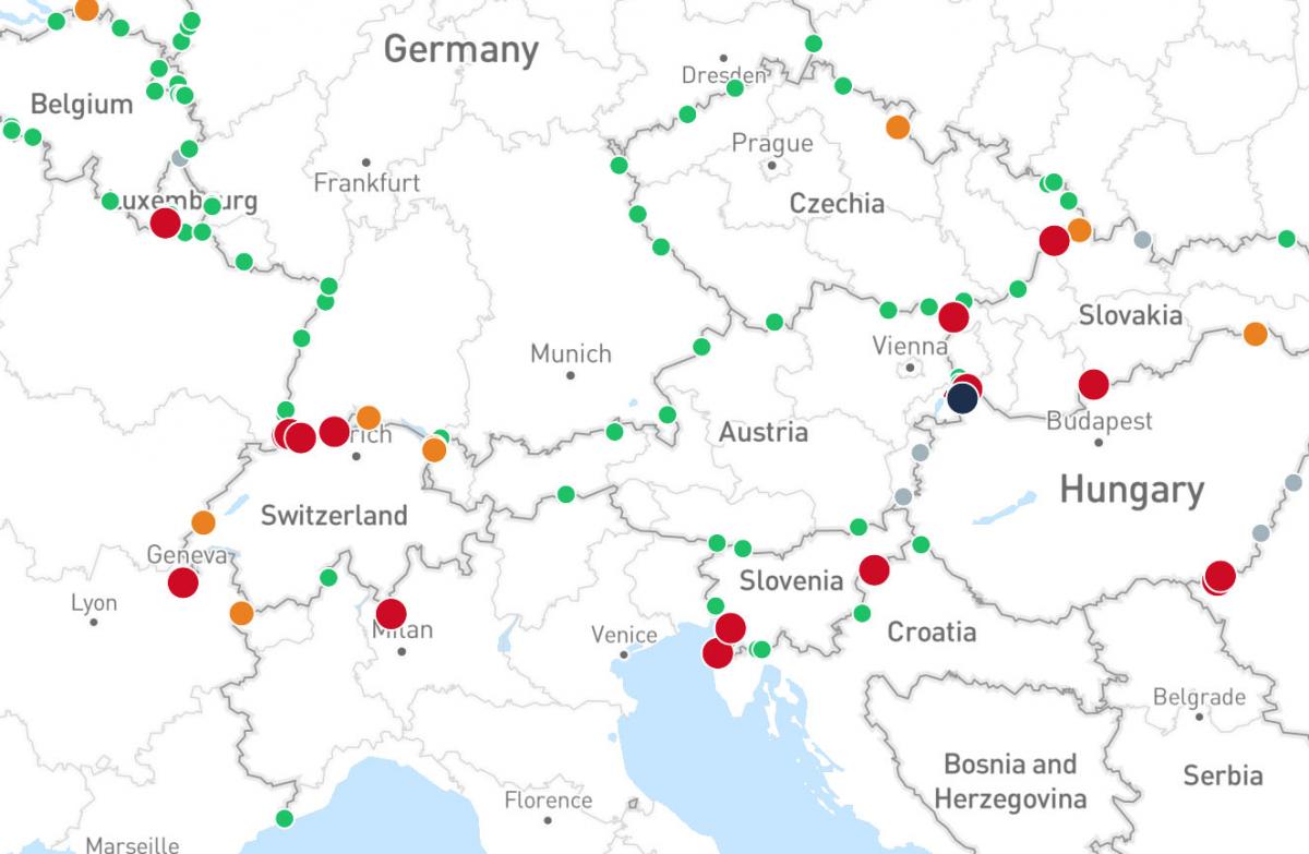 Her ser du status for grensekryssing i sanntid
