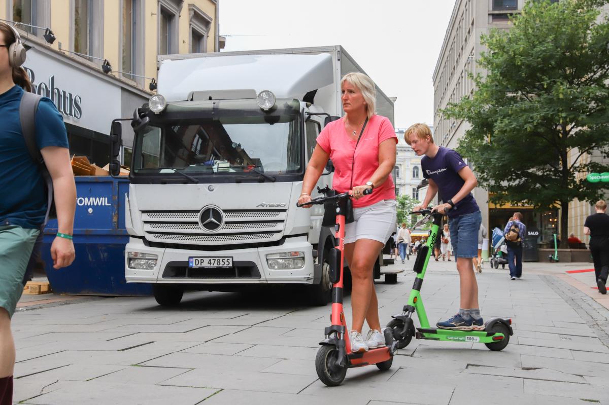 El-sparkesykler; En utfordring for lastebilsjåførene i byene