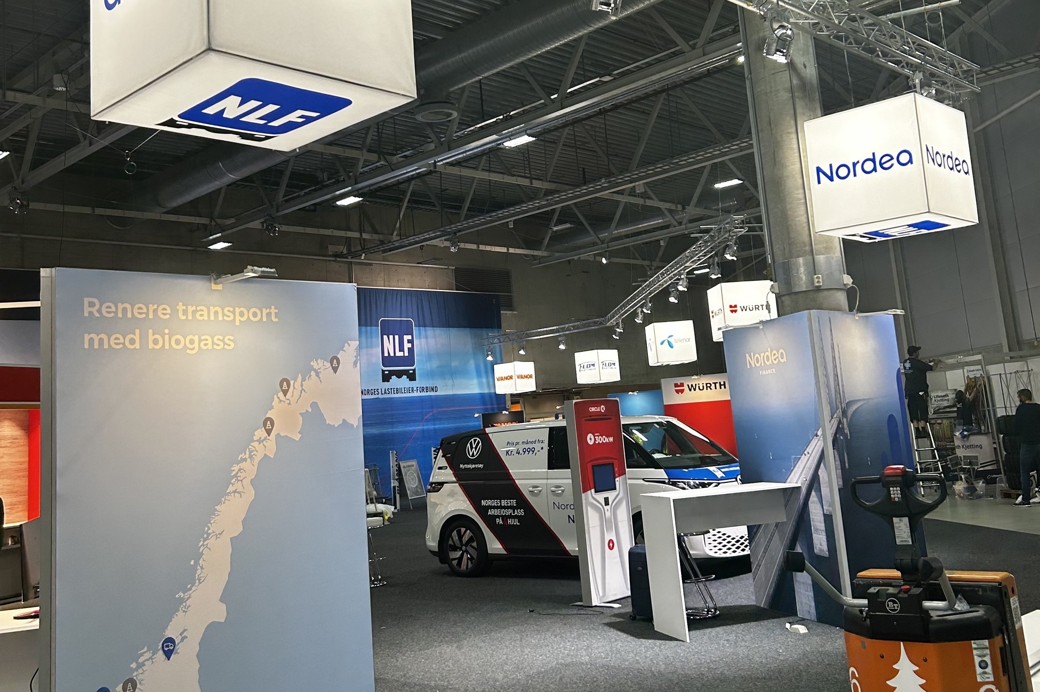 Her rigges det til transportmessen: – Forventer flere tusen besøkende