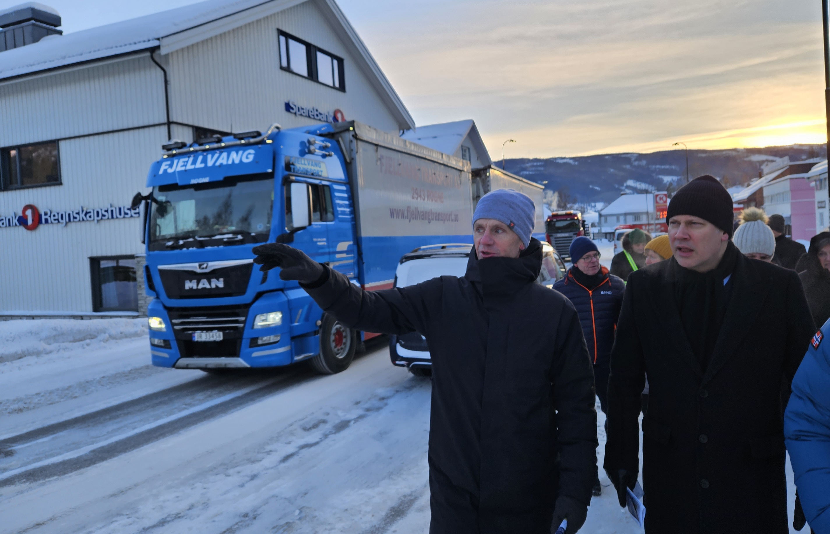 NLF aksjonerte da statsråden besøkte Fagernes 
