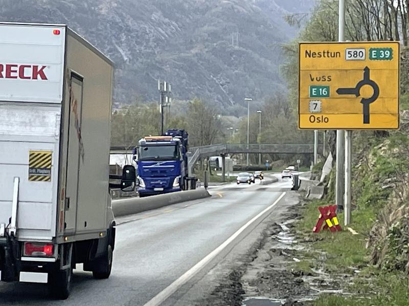 REGJERINGEN SNUR: Nå blir det likevel satt av 200 millioner kroner slik at prosjektet med å K5-prosjektet kan holde frem. Foto: Lars Olve Hesjedal, Statens vegvesen