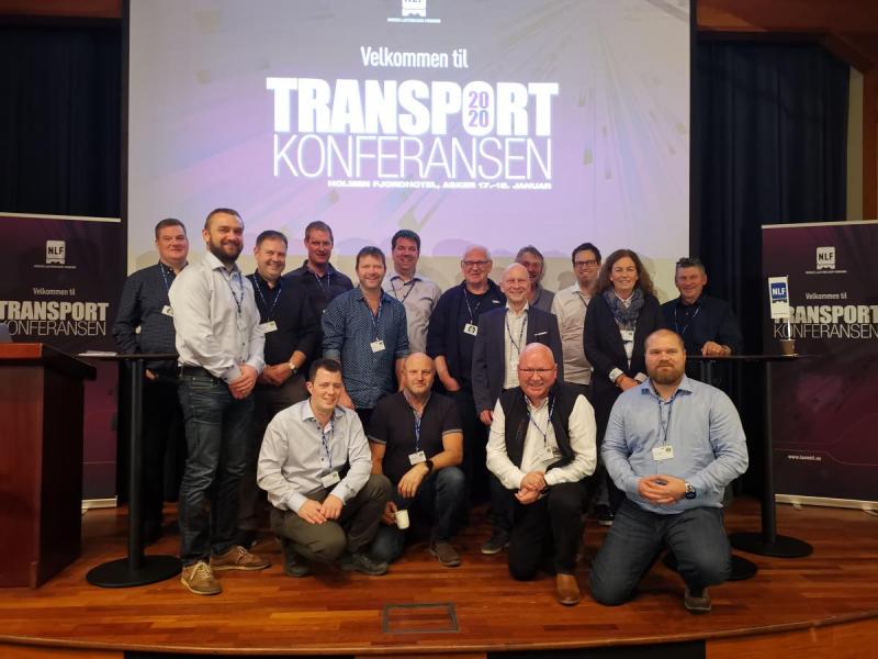Noen medlemmer i Agder og Rogaland under transportkonferansen