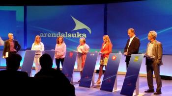 Aslak Bonde (til venstre) styrte ordet og forsamlingen. Foto: NLF/ Kari Brun Ågotnes