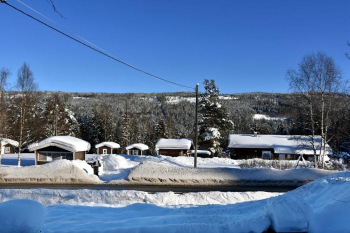 Etter at Arbeidstilsynet og Statens vegvesen gjennomførte storkontroll i Gol, ble sjåførene flyttet ned til denne campingplassen. I dag bor fem sjåfører i hovedhuset. Foto: Stein Inge Stølen