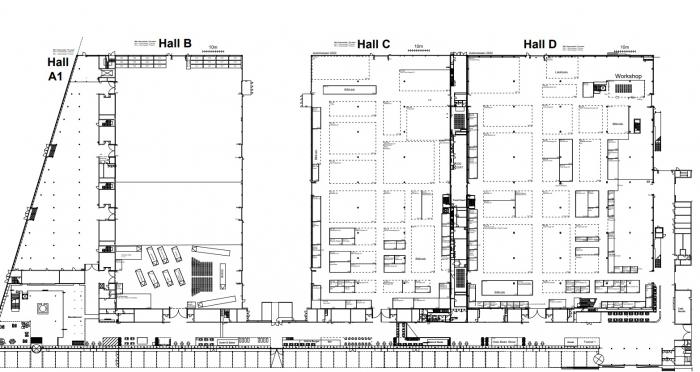 Her er oversikten over messeområdet på Nova Spektrum i Lillestrøm. NLF vil dere finne i hall B.