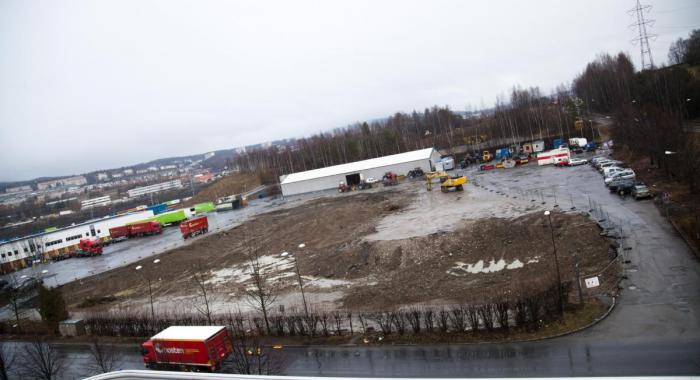 Byggearbeidene er allerede i gang. Foto: Posten Bring