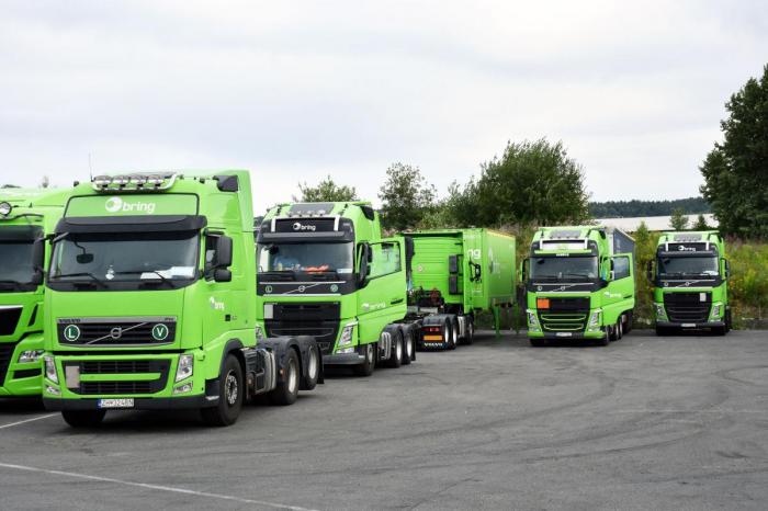 Alle sjåførene Lastebil.no har snakket med oppgir at Brings anlegg på Alnabru i Oslo er hovedbasen for kjøringen mellom Norge og Sverige. Her har også mange kabotasjeoppdrag sin start og slutt. Foto: Stein Inge Stølen