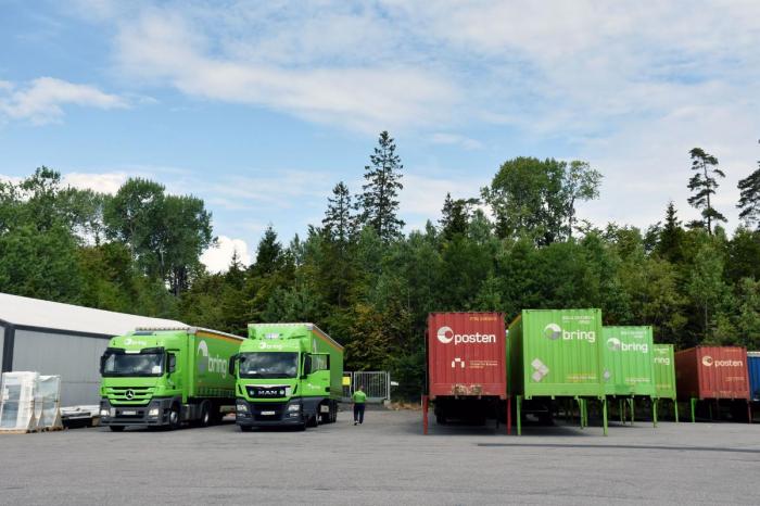 Siden 2009 er tilstanden ifølge sjåførene helt lik, både med tanke på lønn og arbeidsforhold. Bring-anlegget på Borgeskogen benyttes fortsatt som overnattingssted for de rumenske sjåførene. Foto: Stein Inge Stølen