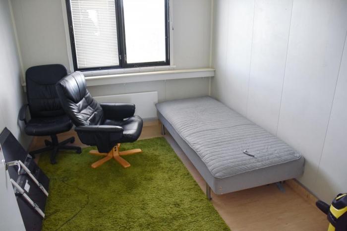 Slik ser overnattingsfasilitetene ut i brakkeriggen hos en av landets største kabotasjeaktører. Foto: Stein Inge Stølen