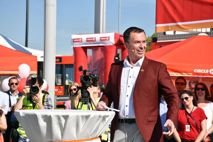 Canadas ambassadør i Norge, Artur Wilczynski deltok på markeringen. Foto: Stein Inge Stølen