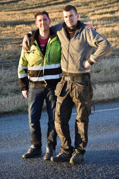 Espen og Kurt er godt fornøyd med samarbeidet. Foto: Stein Inge Stølen