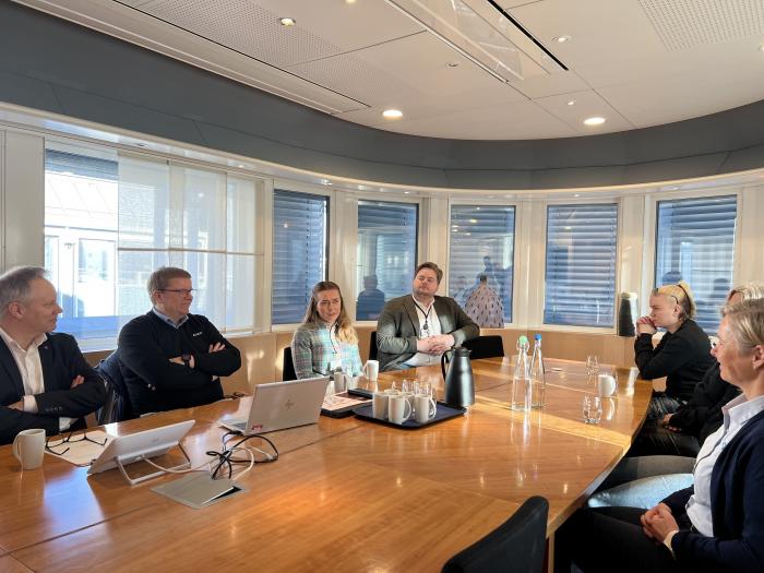 Fra frokostmøte med statsråden.