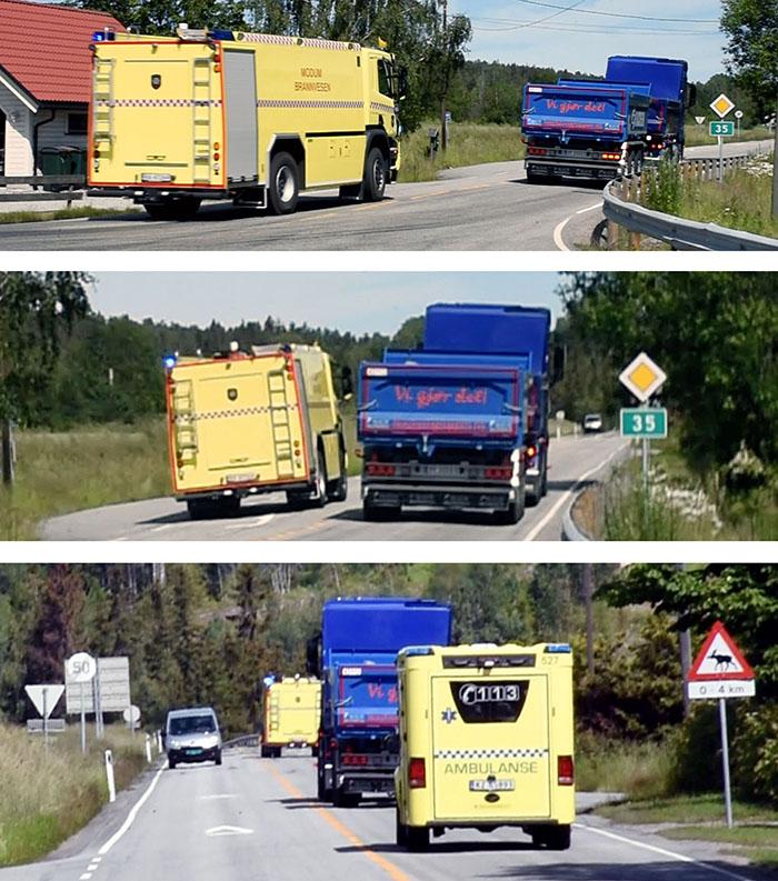 Det ble litt mer action i løypa enn Ruben strengt tatt hadde behov for. Foto: Stein Inge Stølen