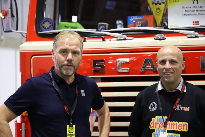 -Det er bra at vi har fått Anne Marie i denne rollen, sier styreleder i SOTIN, Trond Helge Henriksen (t.h) Her sammen med Kjell Olafsrud fra NLF. Foto: André Kjernsli