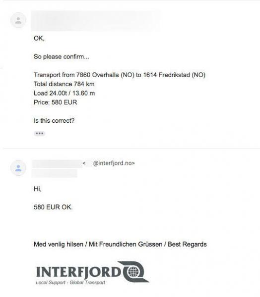 Foto: Skjermdump, e-post