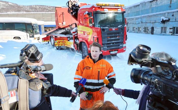 Flere russiske nyhetskanaler rapporterte om kurset. Foto: Barentssekretariatet