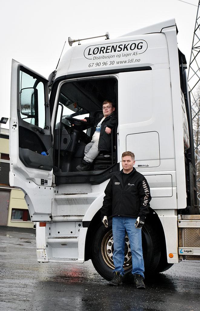 Slik ser en stolt lastebilsjåfør ut. Foto: Stein Inge Stølen