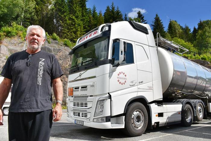 Ketil kjører en Volvo FH 540 fra 2014 med Euro VI-teknologi. Foto: Stein Inge Stølen