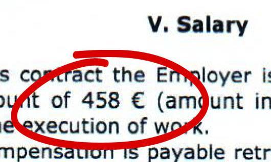 Dette var grunnlønnen til en Bring-sjåfør i 2015. I 2018 har den økt til i overkant av 500 Euro. Foto: NLF-arkiv