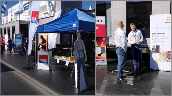 STORT: Det er mange utstillere og mye folk på Dragracebanen på Gardermoen.