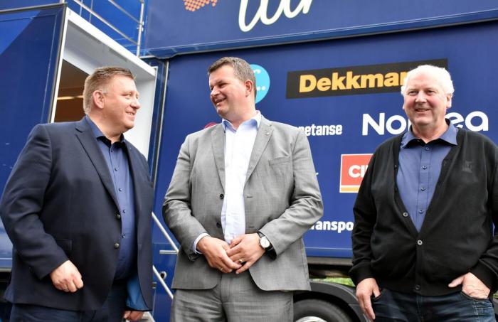 Under møtet med NLF fortalte LO-leder Hans-Christian Gabrielsen blant annet at han vil ha en ny og bedre offentlig innkjøpspolitikk for transporttjenester. Foto: Stein Inge Stølen