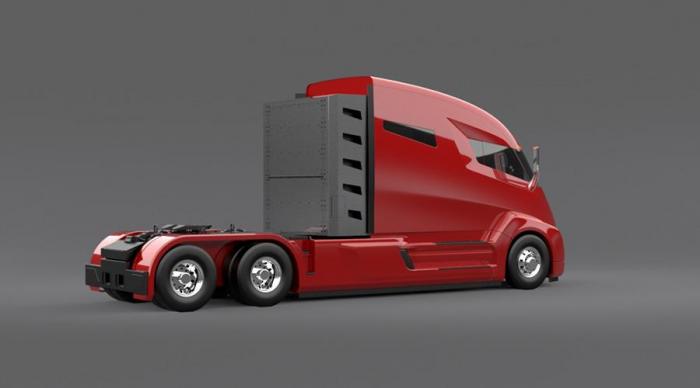 Nikola One kan trekke opptil 30 000 kilo i nyttelast. Foto: Nikola Motors