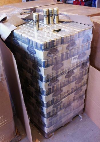 STOR VERDI: Ølet utgjer 230 000 kroner i avgifter til statskassa. Foto: Tollvesenet