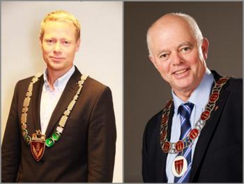 ORDFØRERE: Harald Tyrdal (t.v.) og Knut Lehre. Foto: Lunner og Gran kommuner