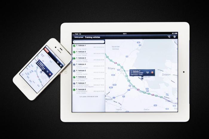 Med Scanias Fleet Management-app har befraktere full kontroll over flåten. Foto: Scania