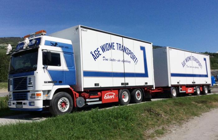 Widmes bil, en 1991 Volvo F16 Imperial 6x2, er godt kjent i entusiastmiljøet. Foto: Åge Widme