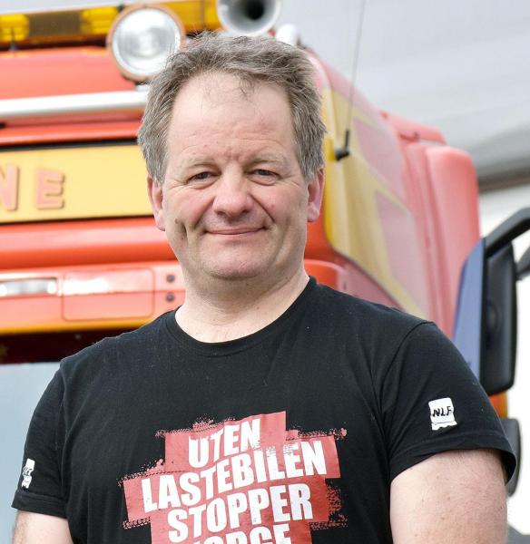 Fylkesleder i NLF Hordaland, Torgils Rogne, er fornøyd med avviklingen av dagens markering. Foto: Stein Inge Stølen