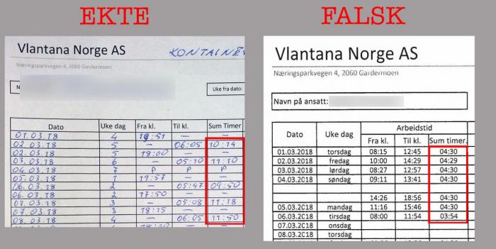 Her har Vlantana Norge endret sjåførens arbeidstid fra nattarbeid med lengde på 10-11 timer, til dagarbeid med lengde på 4,5 timer.