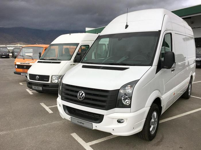 Crafter får du i tre ulike lengder, med tre ulike takhøyder og med tre ulike akselavstander. I den største utgaven er varerommet på 18,4 kubikkmeter. Foto: Jan Harry Svendsen