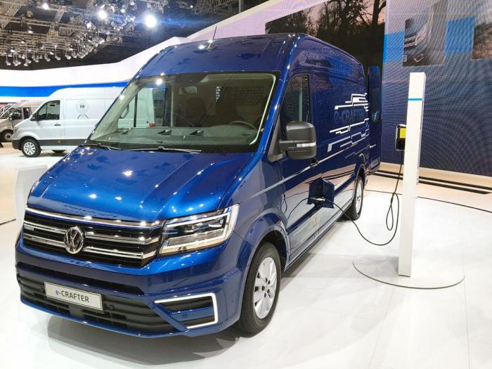 En av de hotteste nyhetene på varebilfronten under IAA er Volkswagen e-Crafter. Foto: Kjell Olafsrud