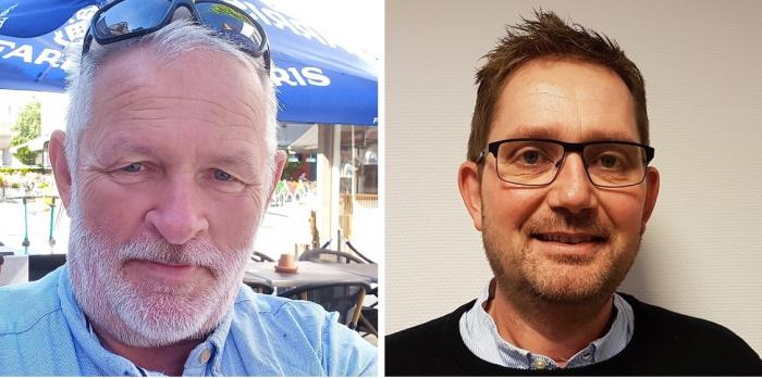 NYE FJES: John-Haakon Wendt (til venstre), er ansatt som ny Fagsjef Arbeidsgiverspørsmål og blir en del av NLF Arbeidsgiver allerede fra 5. januar. Leif Jarle Christensen, er ansatt som ny regionssjef med virkeområde Trøndelag. Foto: Privat